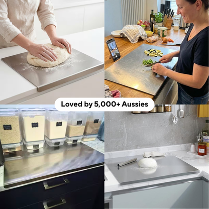 Salt & Sage™ Stainless Steel Prep Board