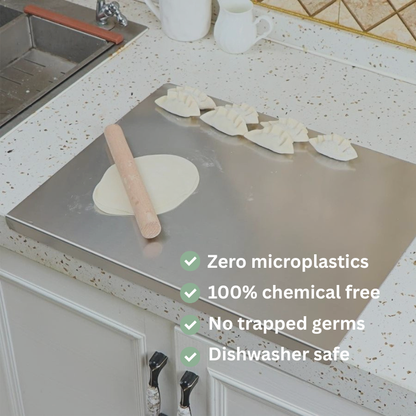 Salt & Sage™ Stainless Steel Prep Board