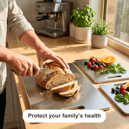 Salt & Sage™ Premium Stainless Steel Cutting Board