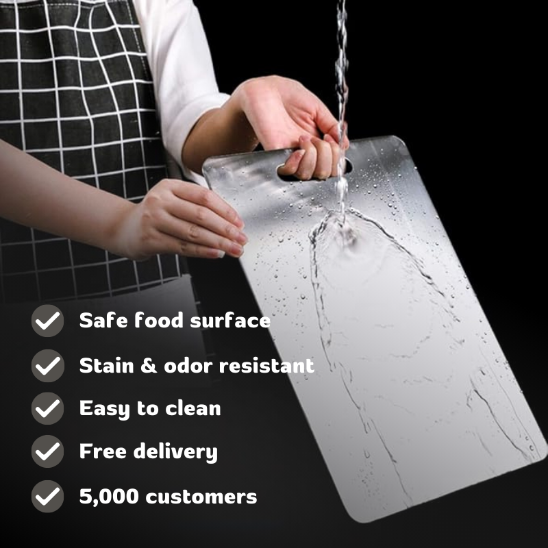 Salt&Sage™ | SteelChef Premium Stainless Steel Prep Board